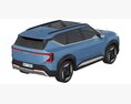 Kia EV5 3D 모델  top view