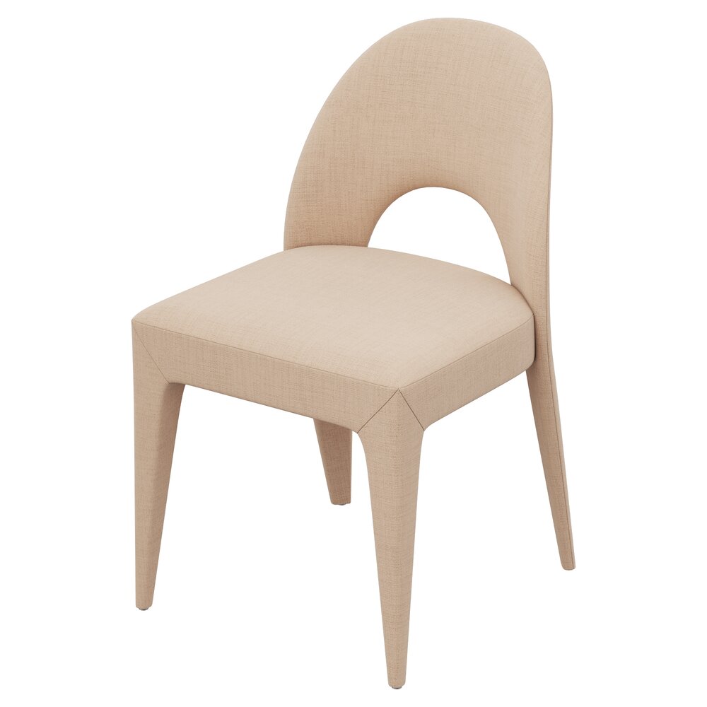 Restoration Hardware Bianca Fabric Dining Side Chair Modello 3D