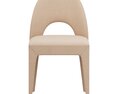 Restoration Hardware Bianca Fabric Dining Side Chair Modelo 3D