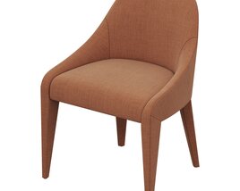 Restoration Hardware Alessia Fabric Dining Side Chair Modèle 3D