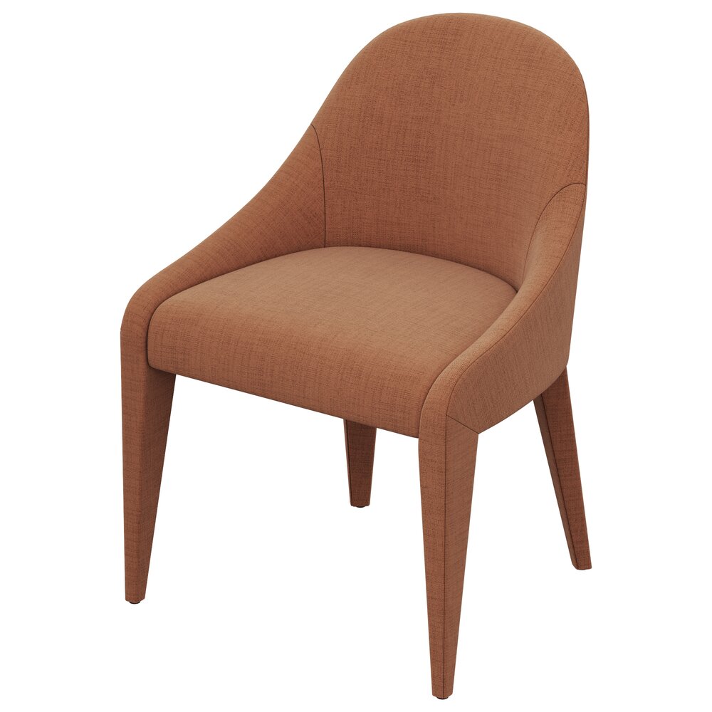 Restoration Hardware Alessia Fabric Dining Side Chair 3D 모델 