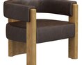 Restoration Hardware Lido Leather Chair 3D-Modell