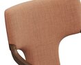 Restoration Hardware Lign Upholstered Fabric Dining Armchair 3d model