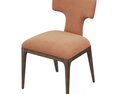 Restoration Hardware Lign Upholstered Fabric Dining Side Chair Modelo 3D