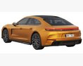 Porsche Panamera Turbo 2024 3D模型 wire render