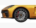 Porsche Panamera Turbo 2024 3D模型 正面图