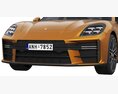 Porsche Panamera Turbo 2024 3D模型 clay render