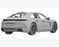 Porsche Panamera Turbo 2024 3D 모델 
