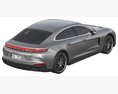 Porsche Panamera 2024 3D-Modell Draufsicht