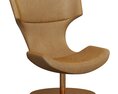 Restoration Hardware Boson Leather Swivel Chair 3D-Modell
