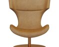 Restoration Hardware Boson Leather Swivel Chair 3d model