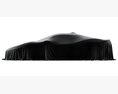 Car Cover Supercar 3D-Modell Seitenansicht