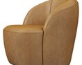 Restoration Hardware Emilia Leather Lounge Chair Modèle 3d