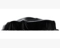 Car Cover Hypercar 3D 모델  side view
