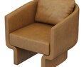 Restoration Hardware Ava Leather Chair Modelo 3d