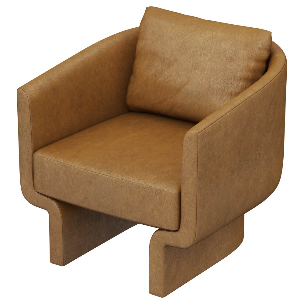 Restoration Hardware Ava Leather Chair 3D model