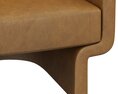 Restoration Hardware Ava Leather Chair Modelo 3d