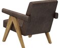 Restoration Hardware Jakob Leather Lounge Chair 3D модель