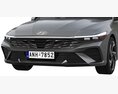 Hyundai Elantra 2024 3D-Modell clay render