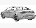 Hyundai Elantra 2024 3D 모델  seats