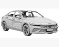 Hyundai Elantra 2024 3D 모델 