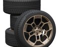 Ford Mustang GTD Wheels 3D-Modell