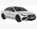 Mercedes-Benz A-Class Sedan AMG 2023 3D模型 后视图