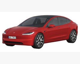 Tesla Model 3 2024 3D 모델 