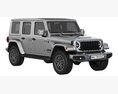 Jeep Wrangler 4xe 2024 3D模型 后视图