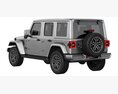 Jeep Wrangler 4xe 2024 3D-Modell wire render