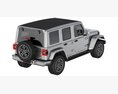 Jeep Wrangler 4xe 2024 3D模型 顶视图