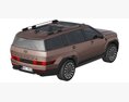 Hyundai Santa Fe 2024 3D模型 顶视图