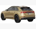 Audi Q8 2024 3D-Modell wire render