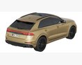 Audi Q8 2024 3D-Modell Draufsicht