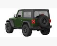 Jeep Wrangler Willys 2024 3Dモデル wire render