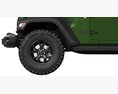 Jeep Wrangler Willys 2024 3D模型 正面图