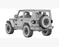 Jeep Wrangler Willys 2024 3D 모델 
