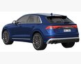 Audi SQ8 2024 3D 모델  wire render