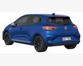 Renault Clio 2024 3D-Modell wire render