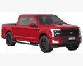 Ford F-150 LARIAT 2024 3D 모델  back view