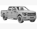 Ford F-150 LARIAT 2024 3D-Modell seats