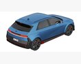 Hyundai Ioniq 5 N 3Dモデル top view