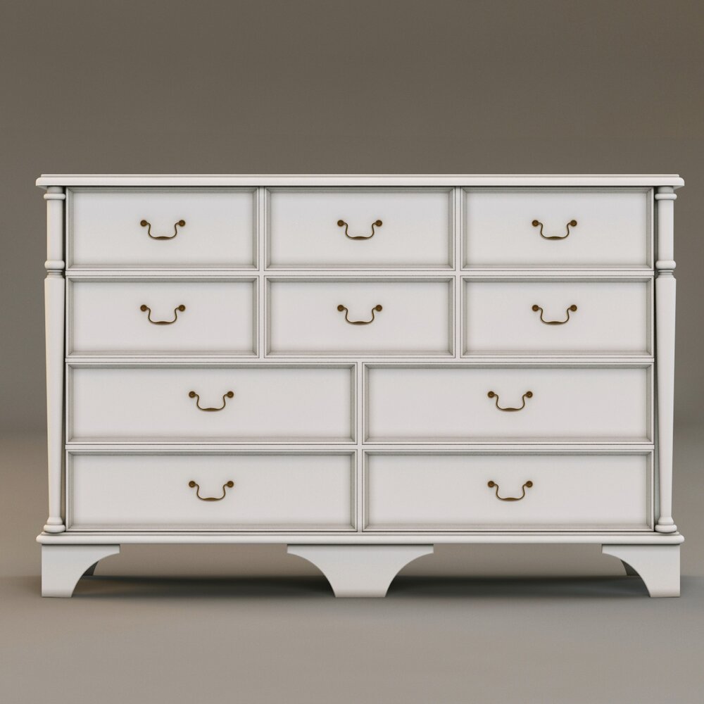 Laura Ashley Chest Of Drawers 3D 모델 