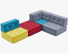 Interia Siesta Sofa Modello 3D