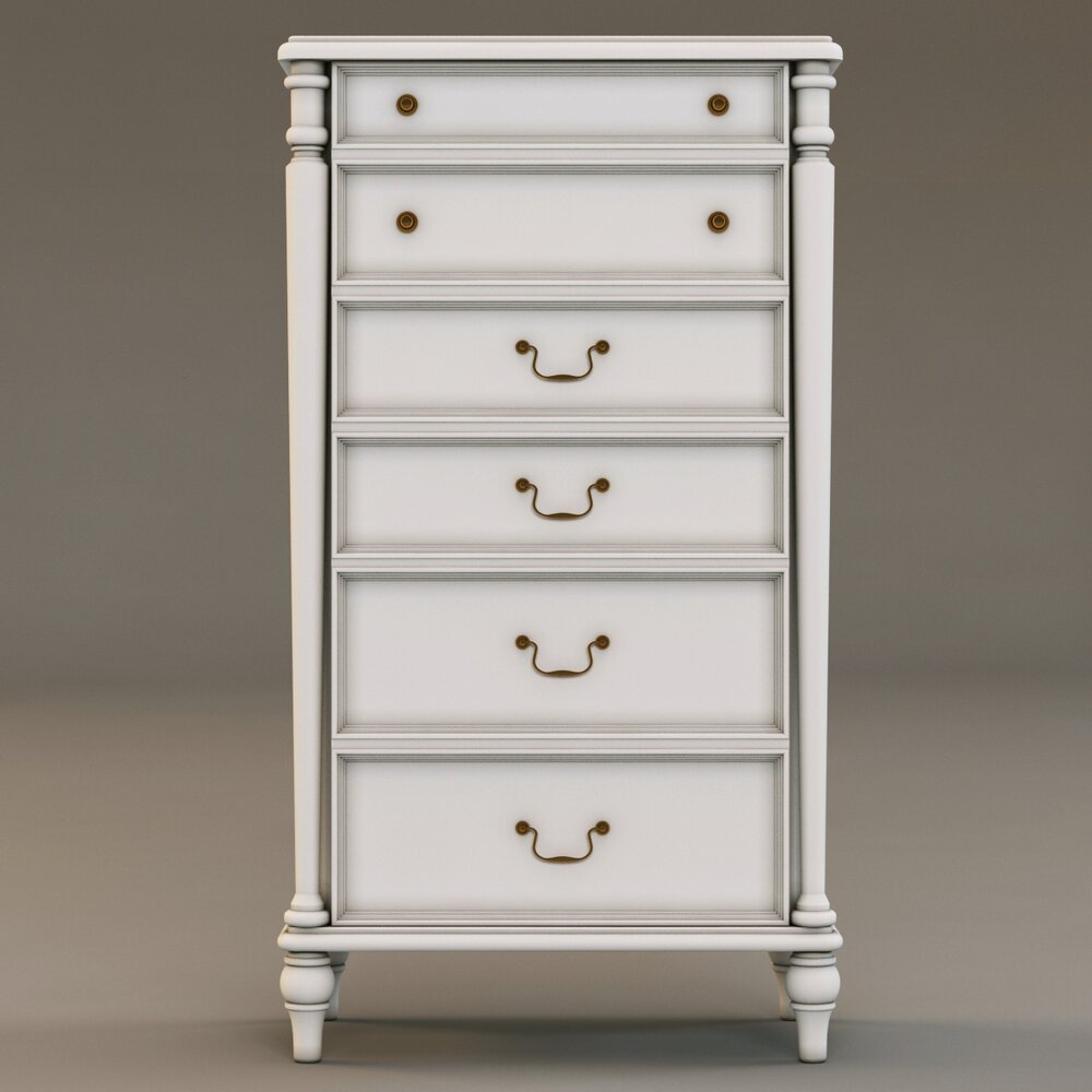 Laura Ashley Chest Of Drawers 4 3D model