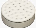 George Smith Round Buttoned Pouffe 3D-Modell