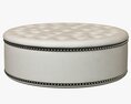 George Smith Round Buttoned Pouffe 3D模型
