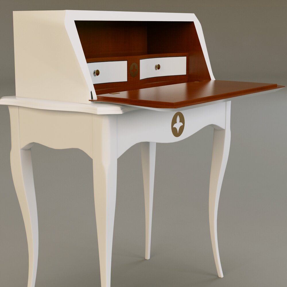 Grange Pompadour Writing Desk Modèle 3D
