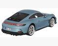 Porsche 911 S-T 3Dモデル top view