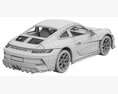 Porsche 911 S-T 3d model seats